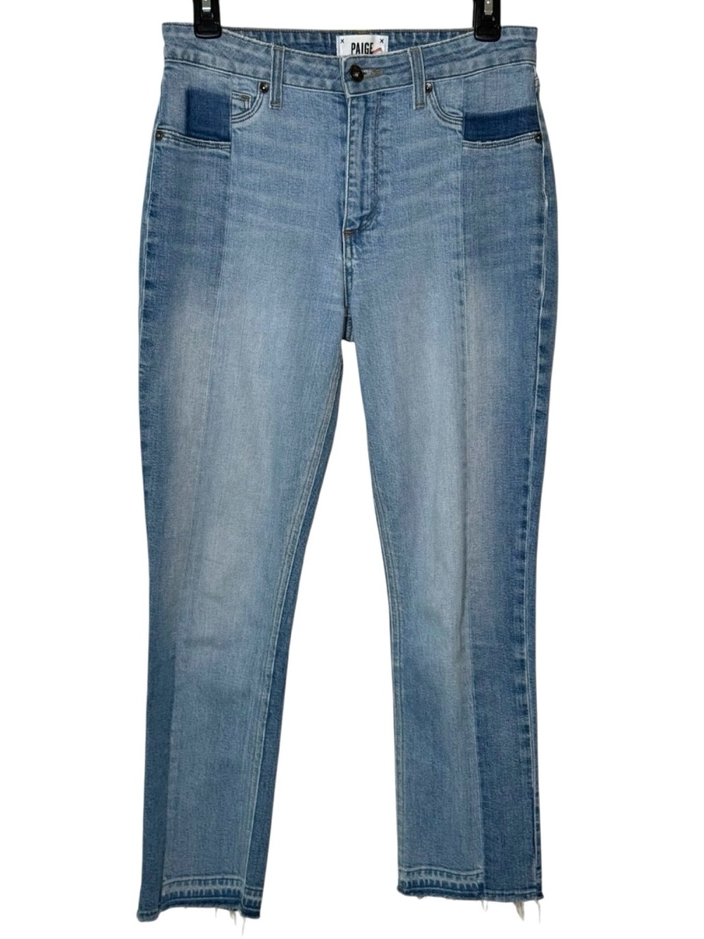 Paige Taylor high rise straight crop denim Rosslyn wash women’s 29 lightweight